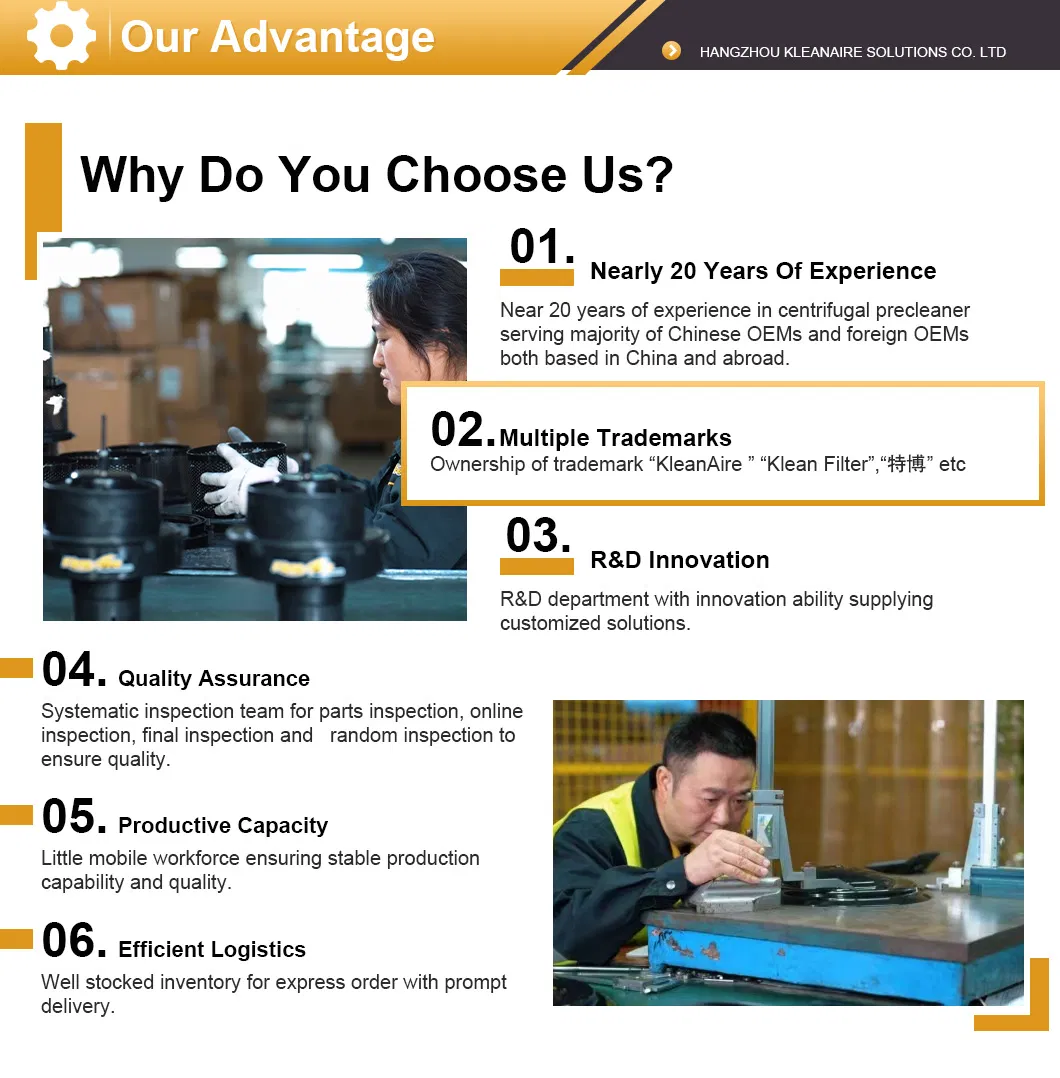 Kleanaire Precleaner for Enhancing Engine Performance of Heavy Equipments